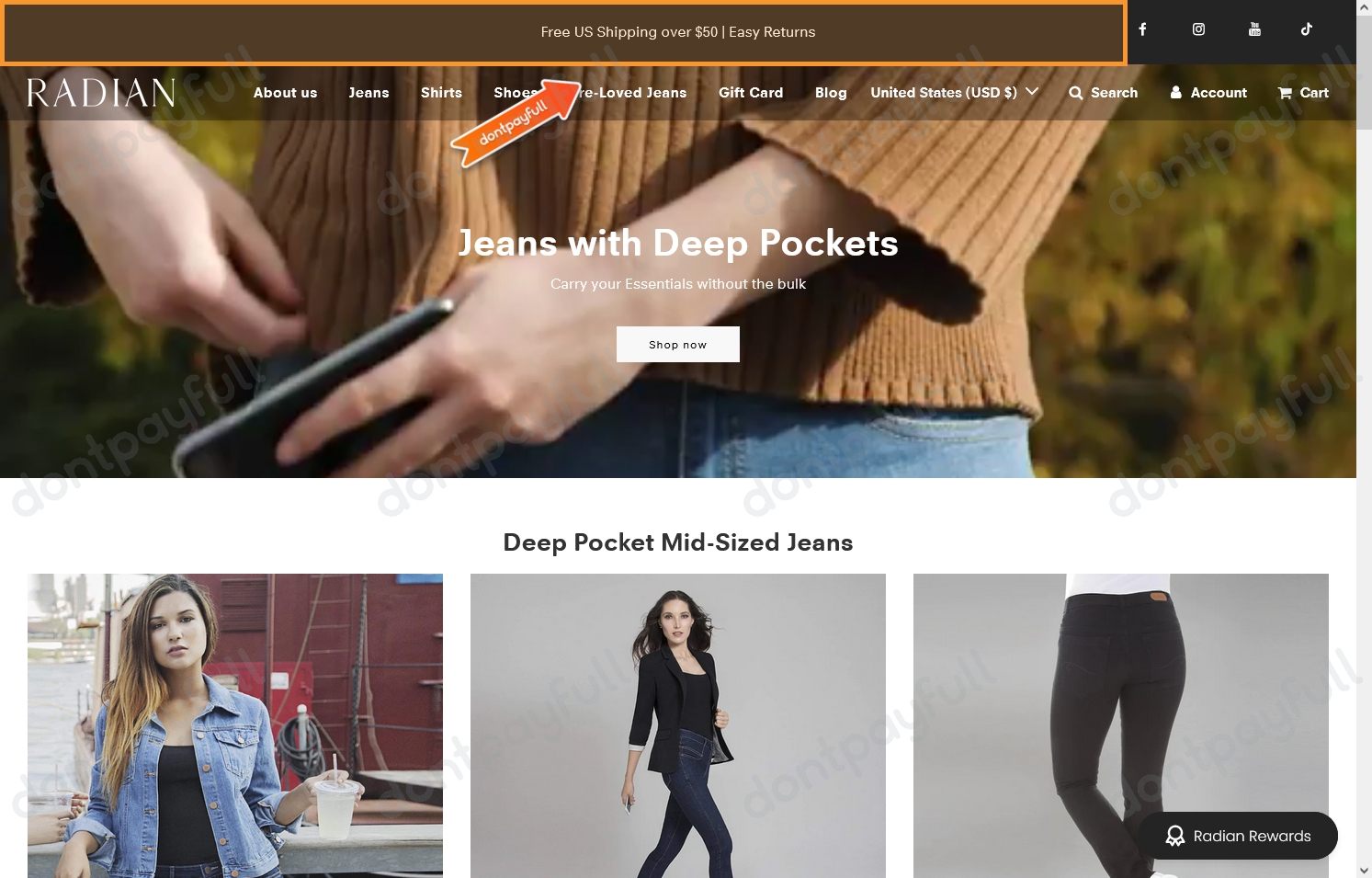 40 Off Radian Jeans DISCOUNT CODE ⇨ August 2024