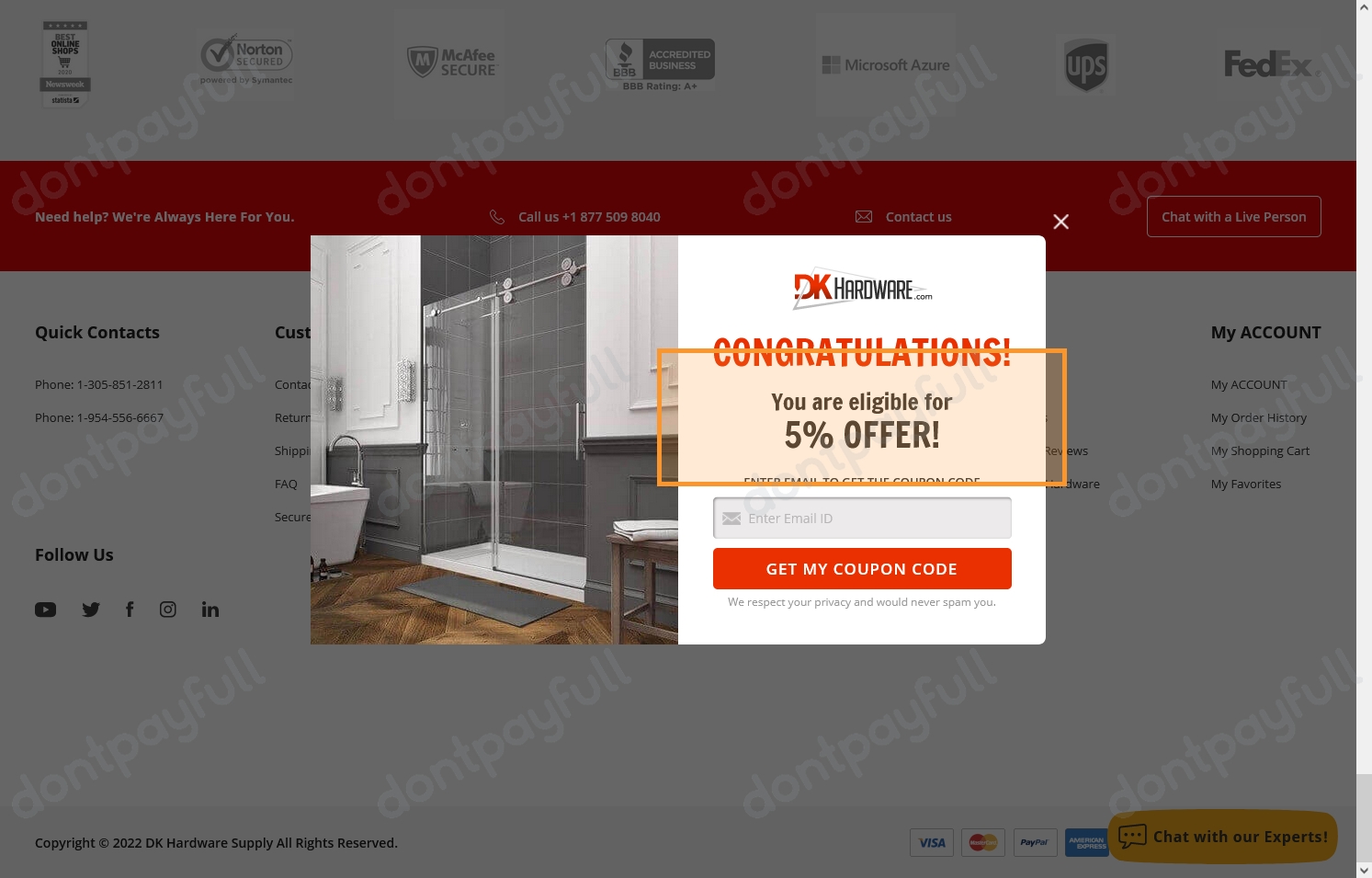 50 Off DK Hardware PROMO CODES ⇨ August 2024