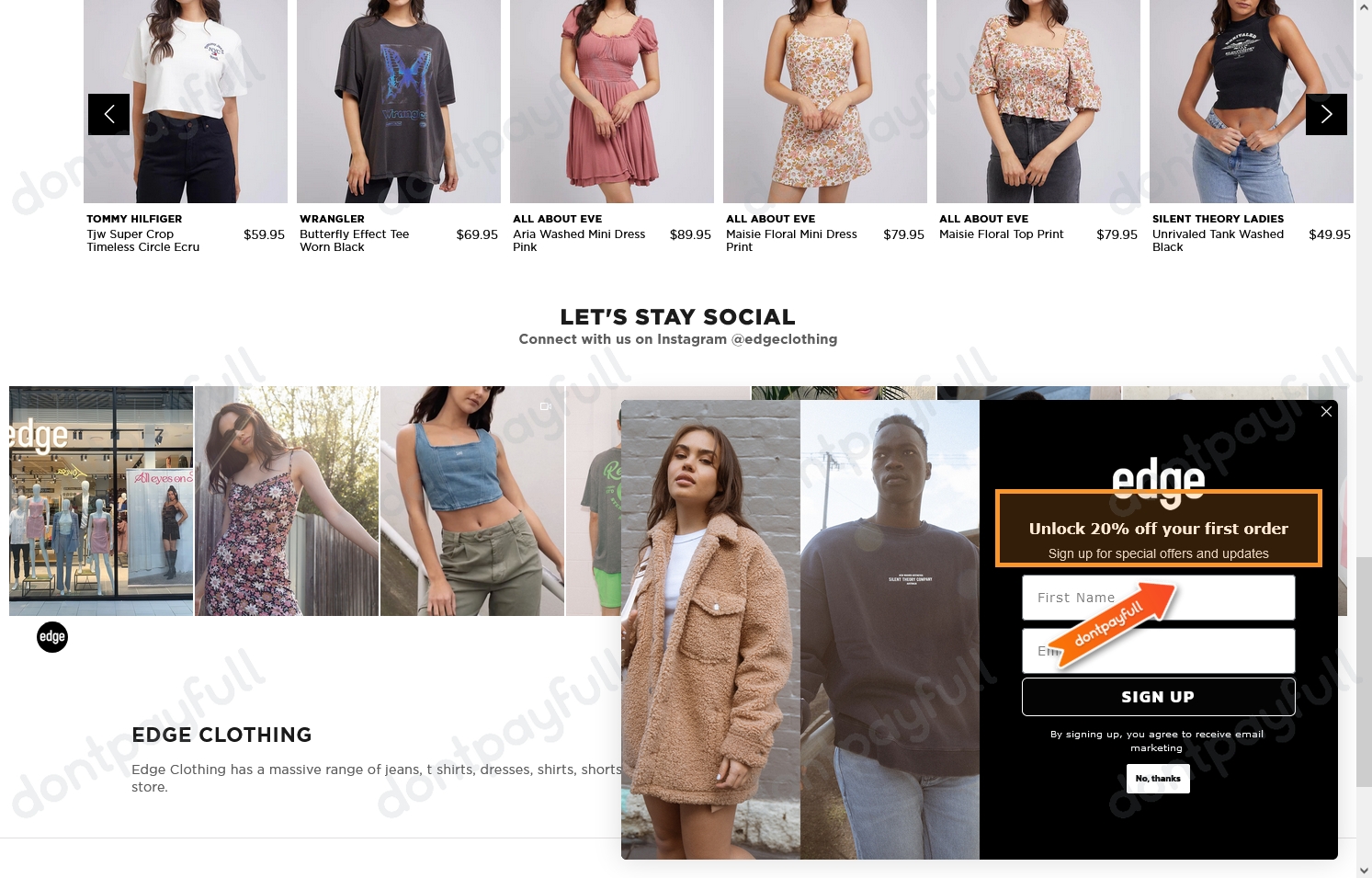 50 Off Edge Clothing DISCOUNT CODE ⇨ August 2024