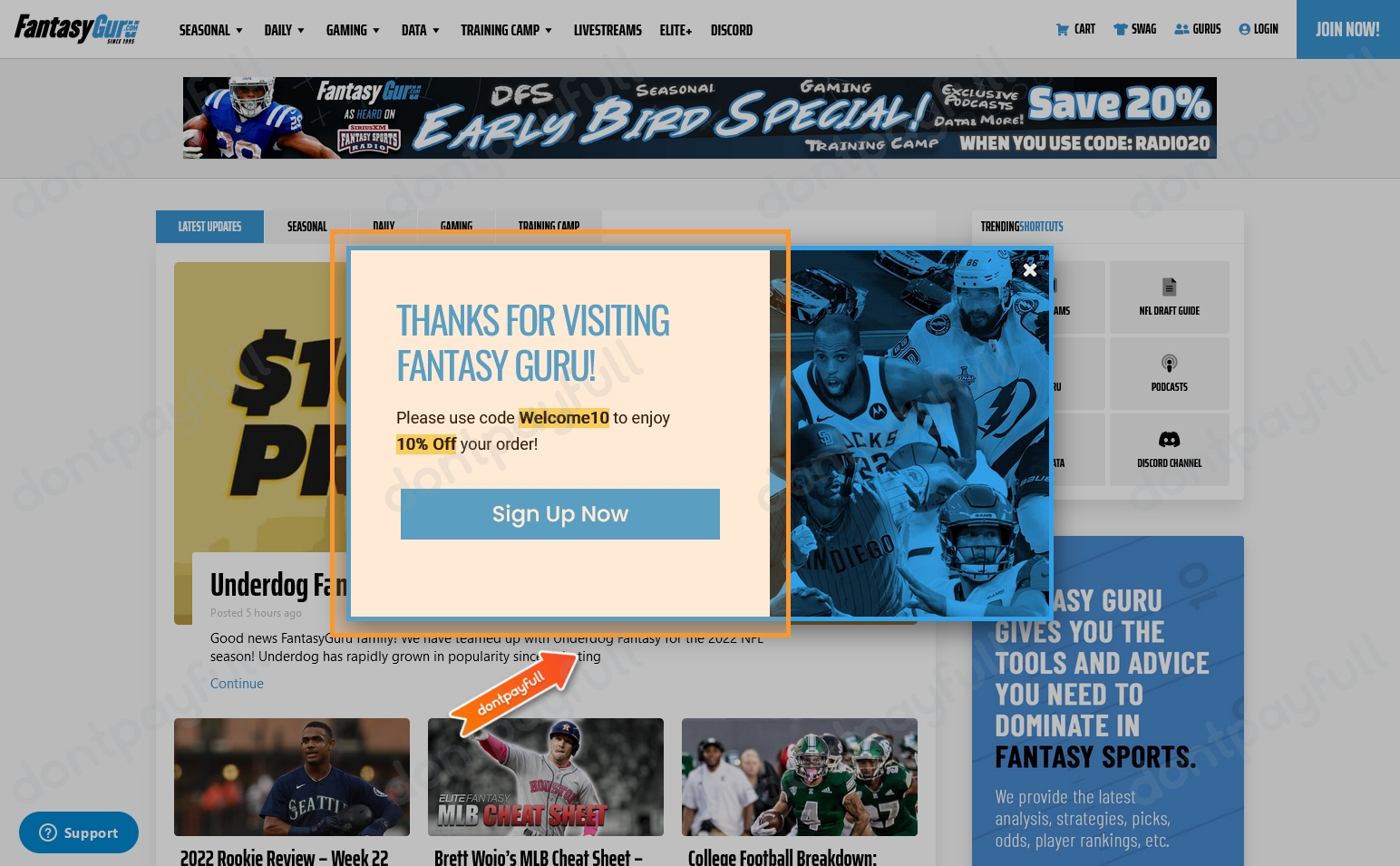 30 Off Fantasy Guru COUPON CODES ⇨ August 2024