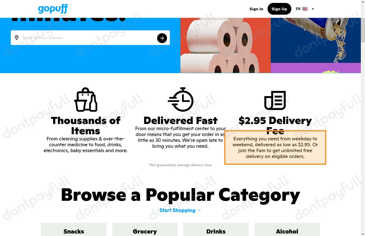 10 Off Gopuff Coupon, Promo Code Nov 2022