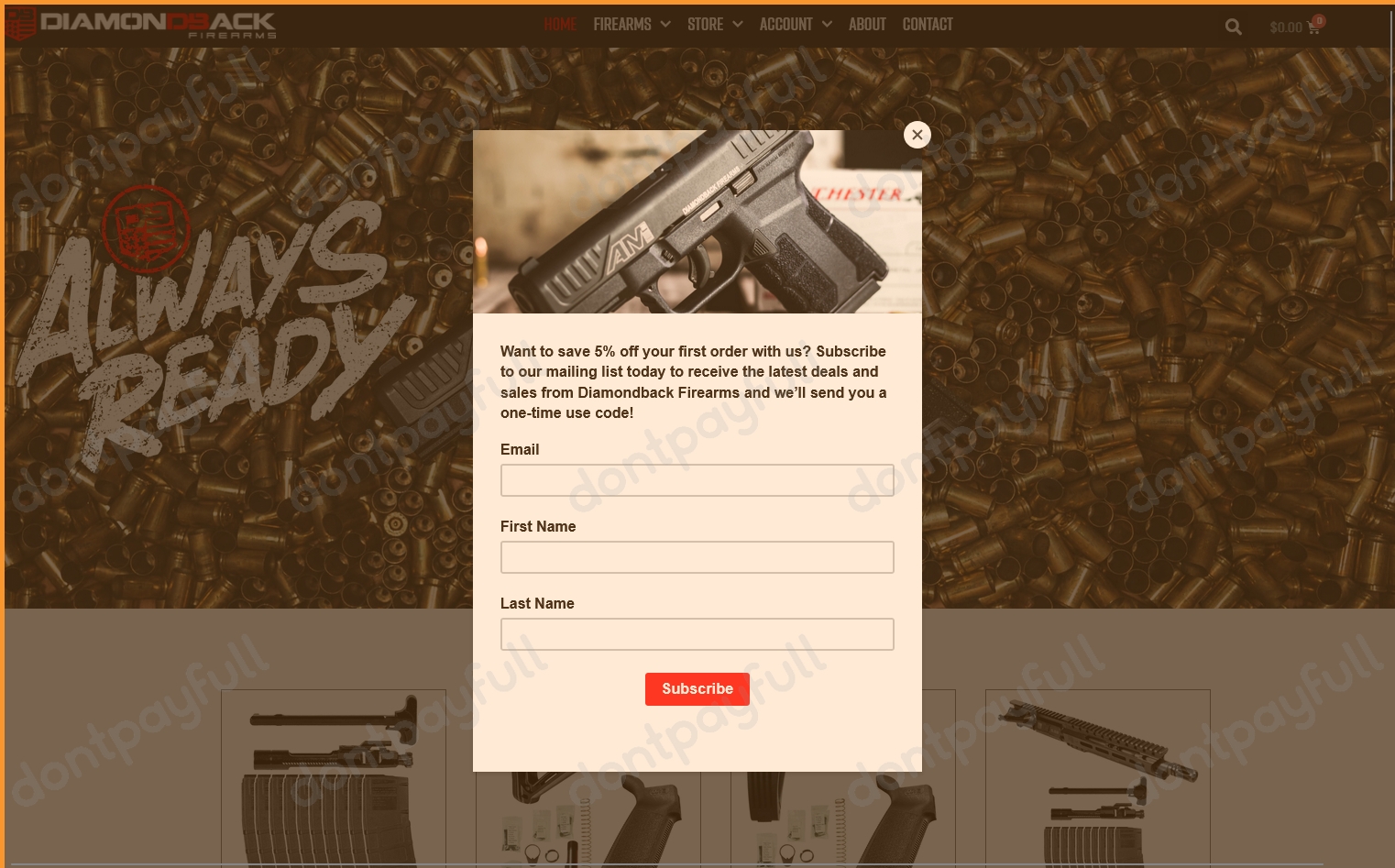 DIAMOND BACK FIREARMS Coupons (27% Discount) 2022
