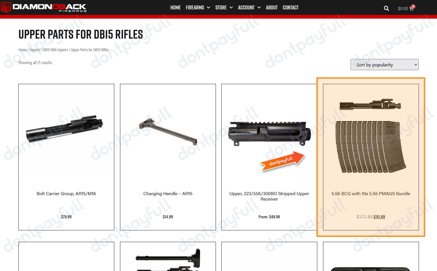 DIAMOND BACK FIREARMS Coupons (27% Discount) 2022