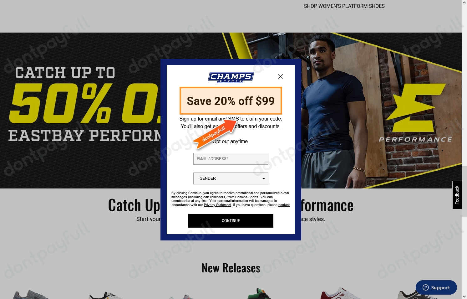 Champs 20 off coupon