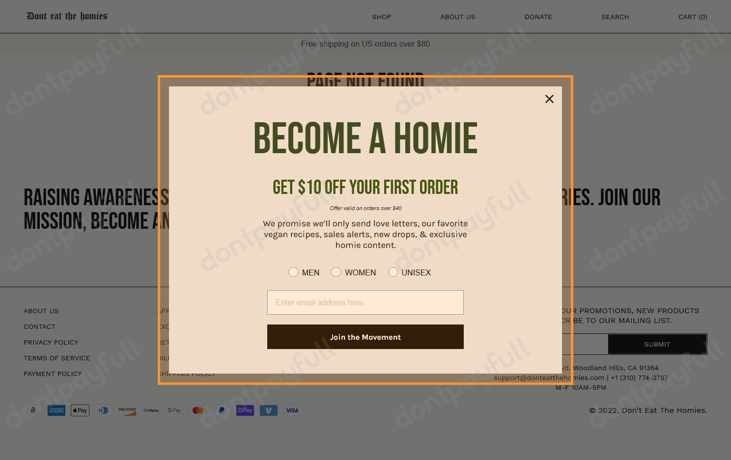 DON'T EAT THE HOMIES Coupons (75 Discount)