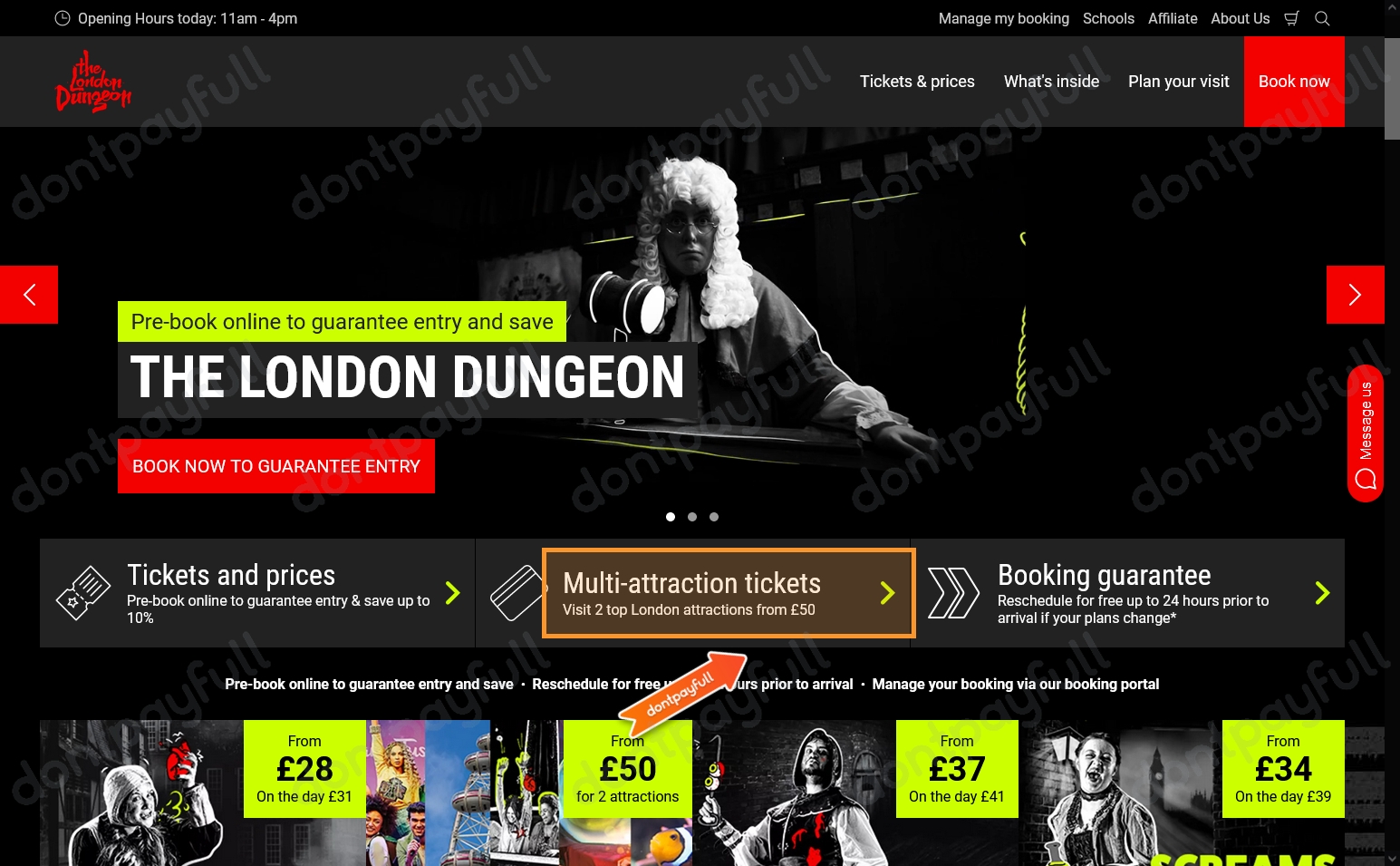 30 Off The London Dungeon Voucher 8 Active August 2023