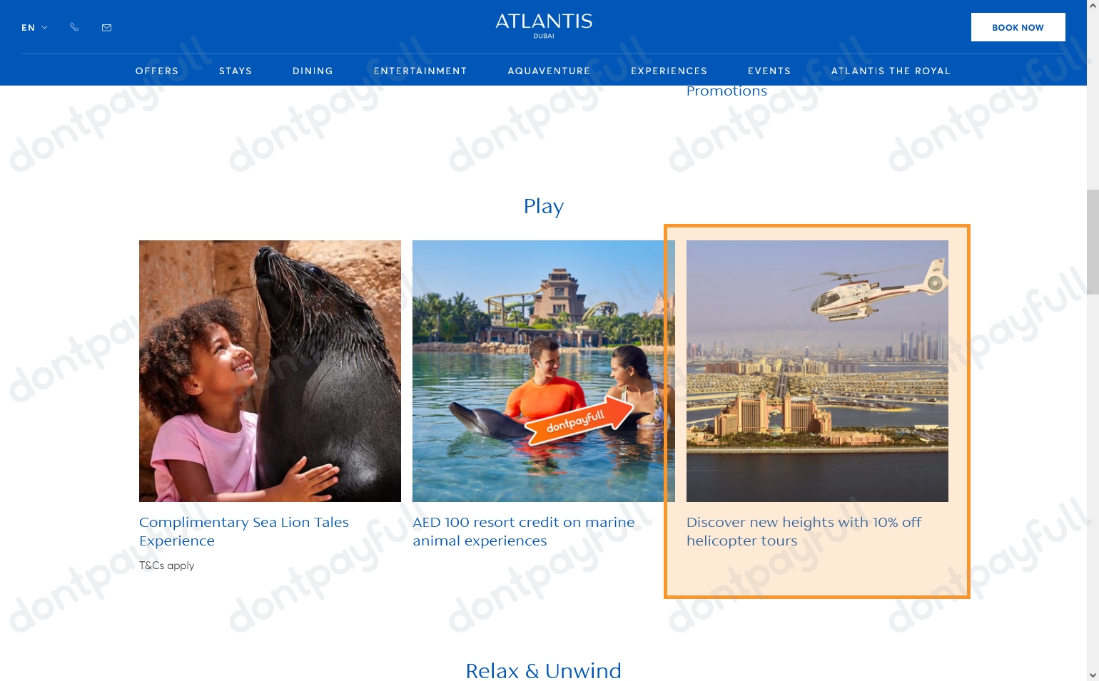 30 Off Atlantis Promo Codes, Coupon Codes Sep 2024
