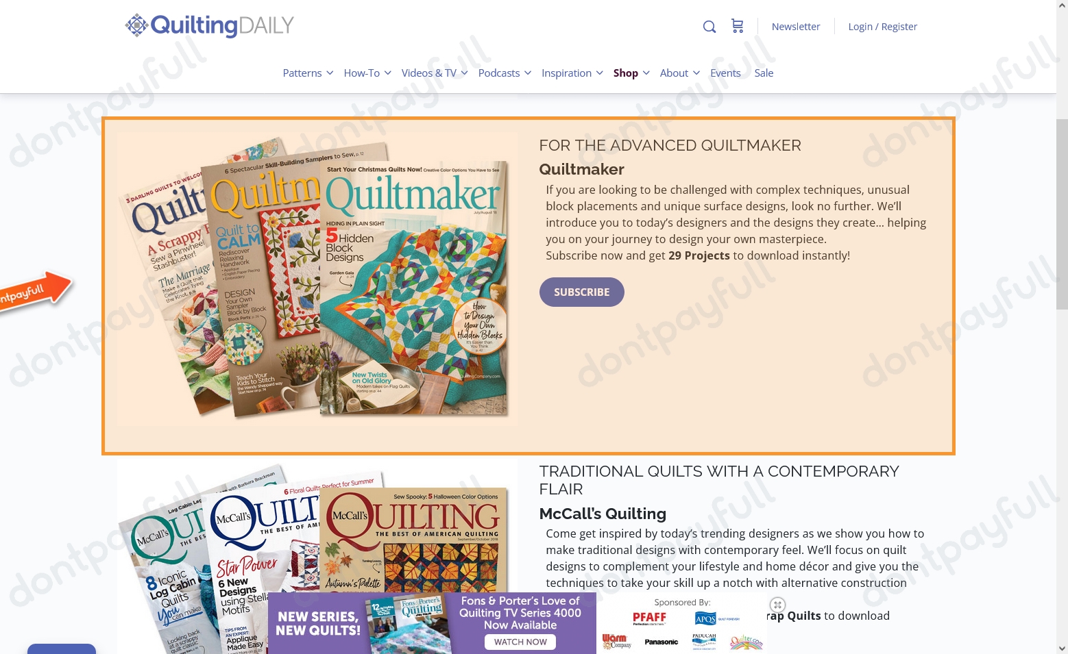 60 Off Quilting Daily COUPON CODES ⇨ September 2024