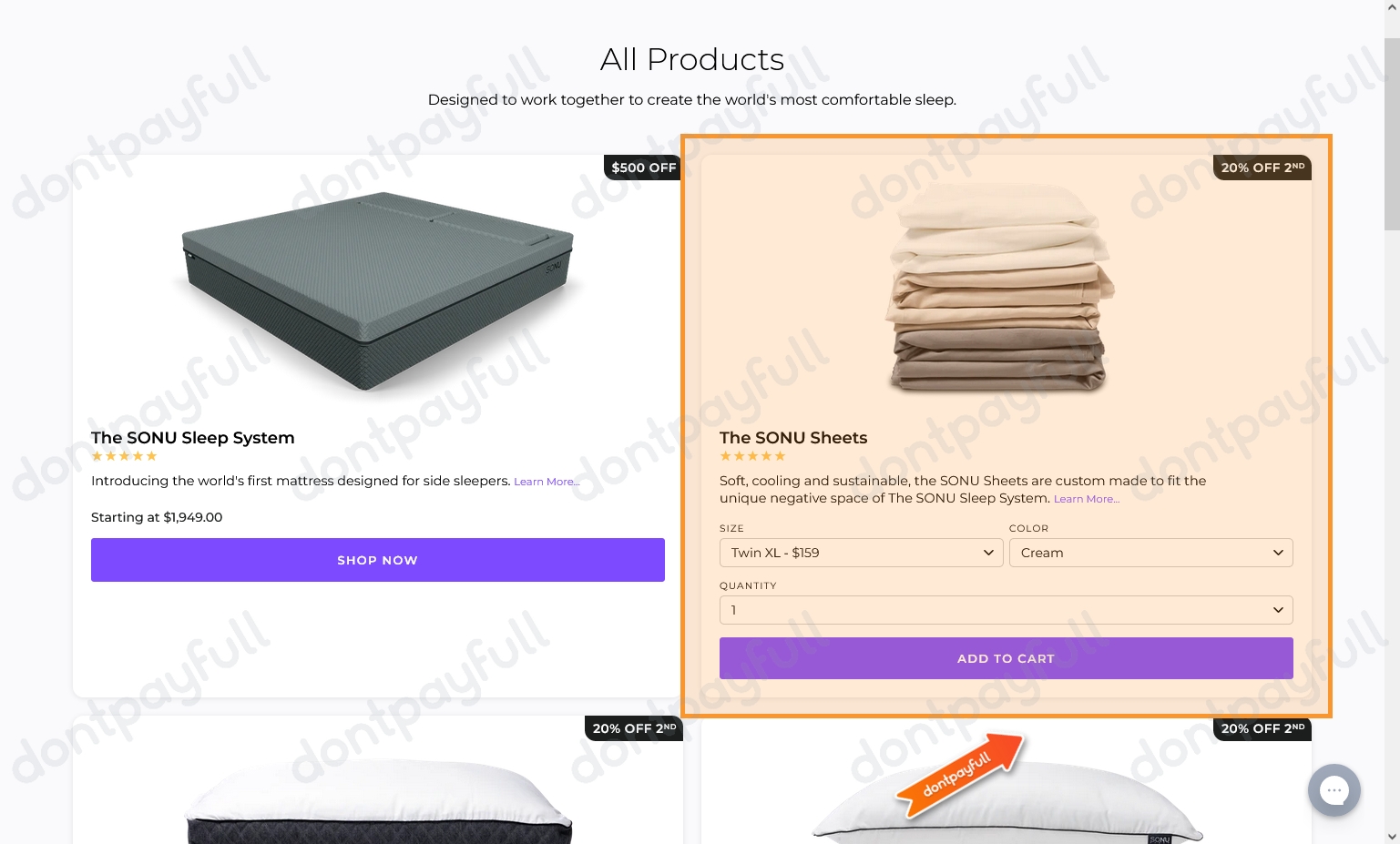 20 Off SONU Sleep DISCOUNT CODES September 2024