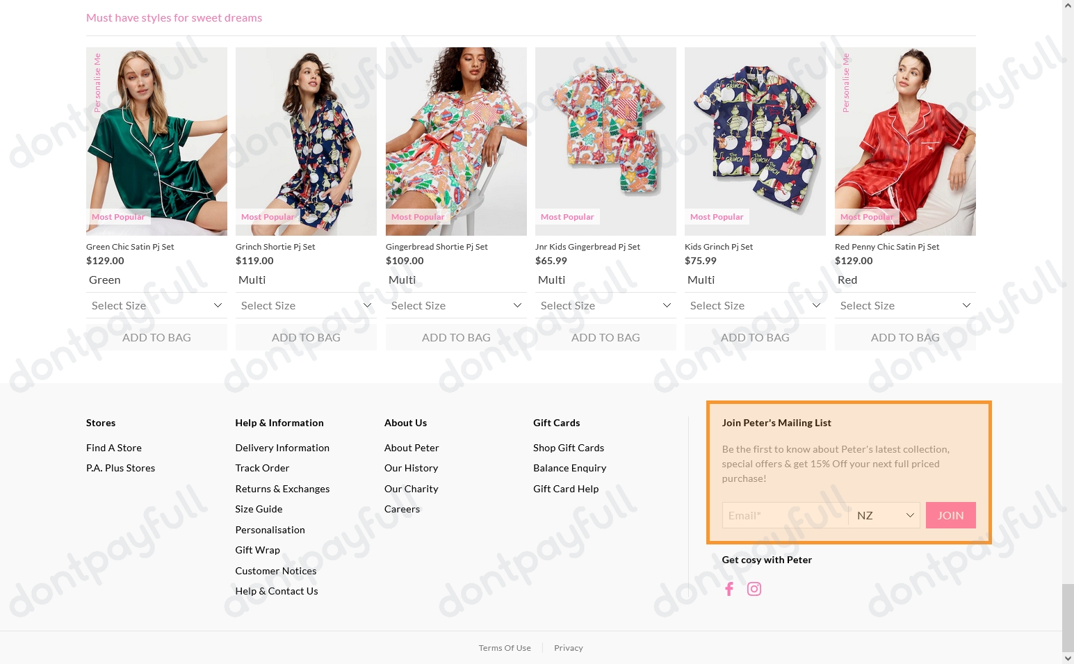 70 Off Peter Alexander PROMO CODES September 2024