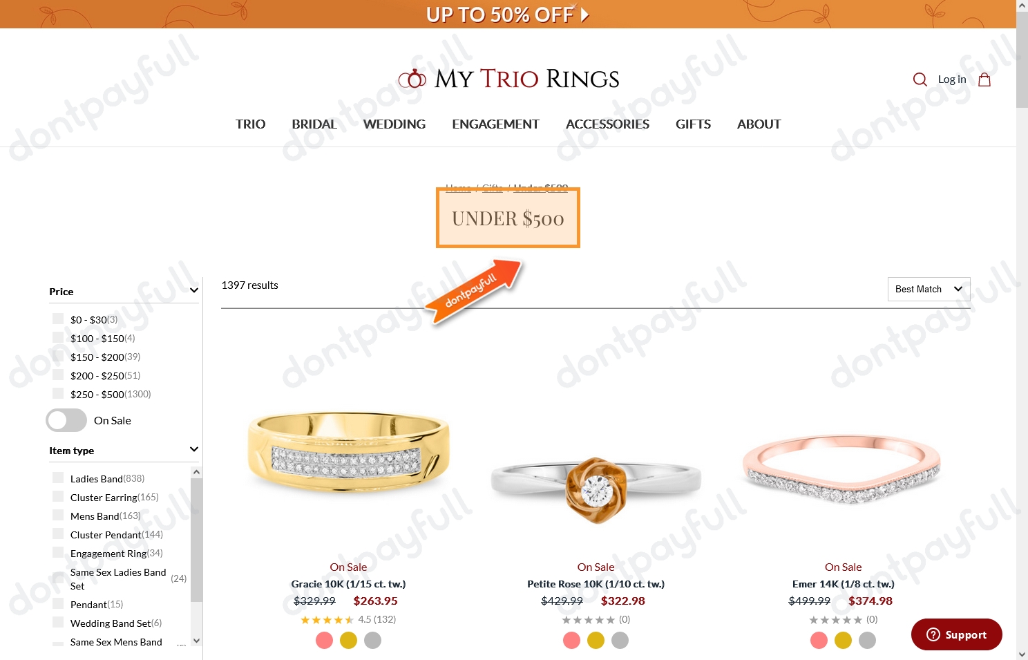 30 Off My Trio Rings COUPON CODE ⇨ March 2024