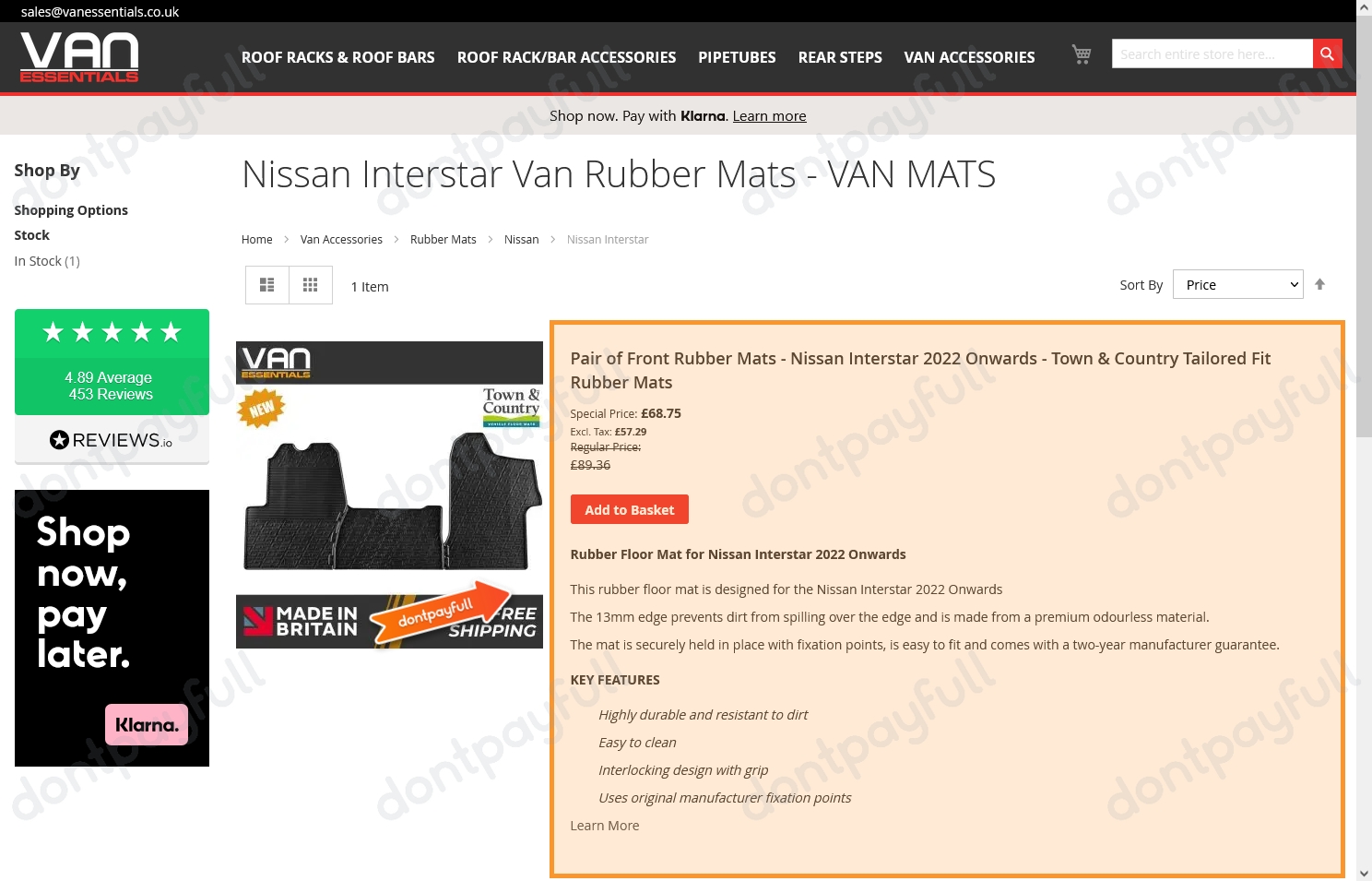 van essentials discount code