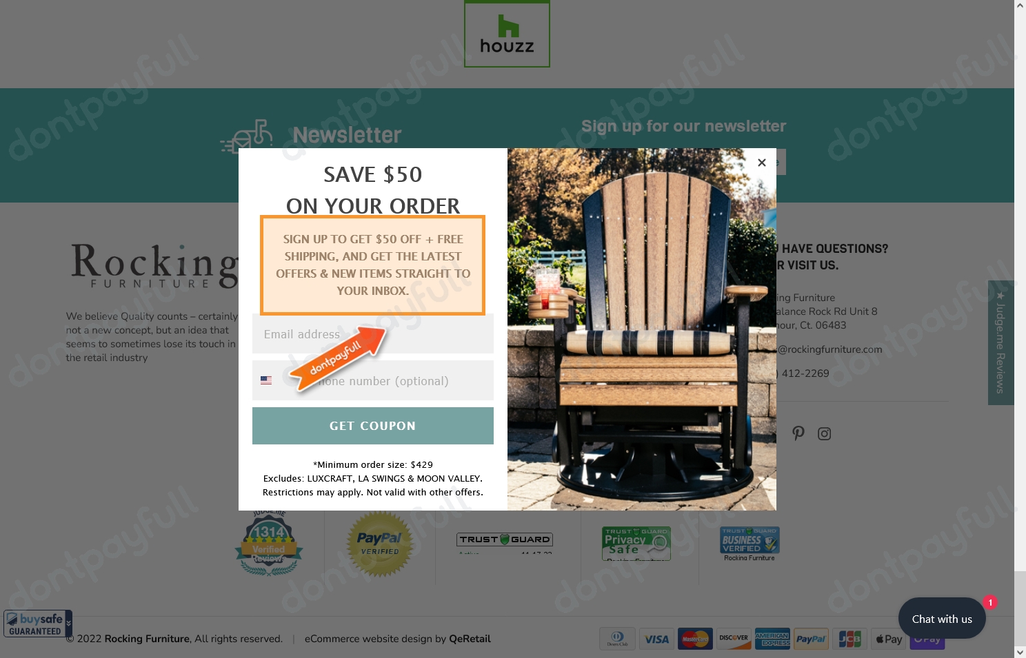 50 Off Rocking Furniture DISCOUNT CODES, August 2024