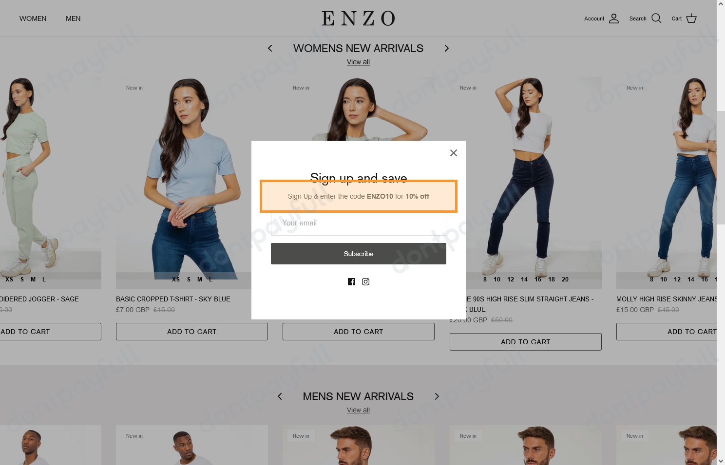 80 Off ENZO Jeans DISCOUNT CODES September 2024