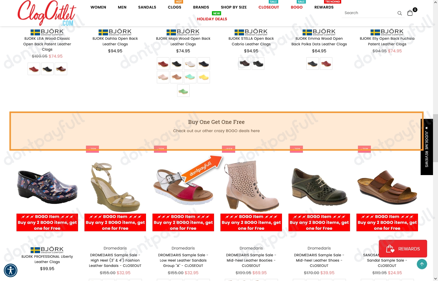 Clog sales outlet coupon