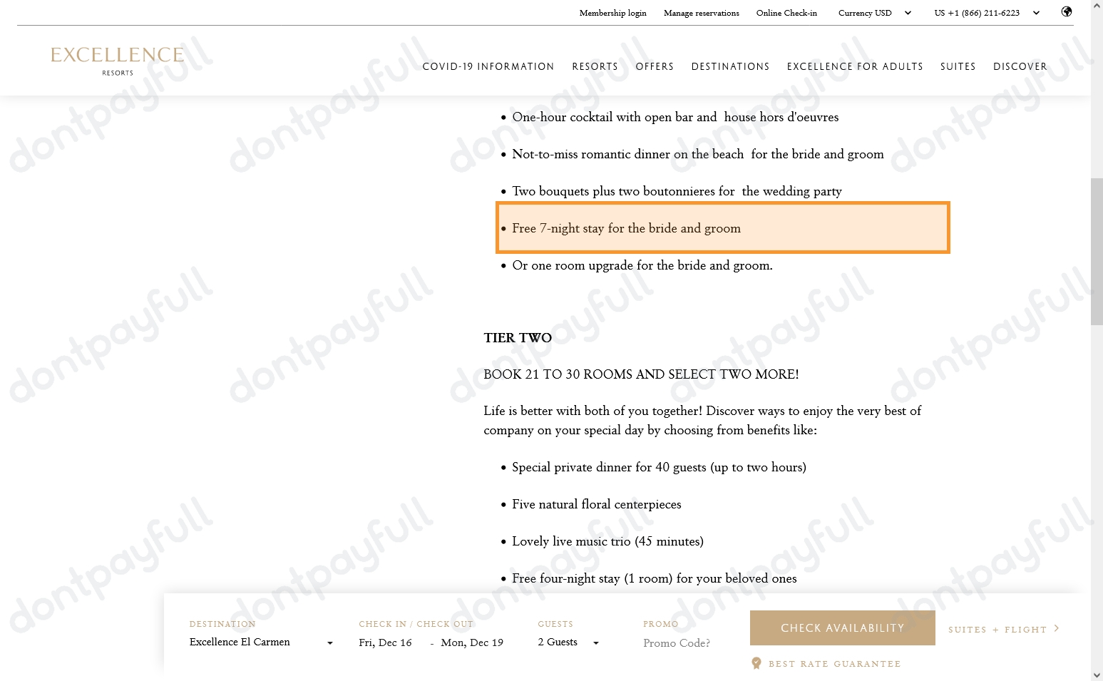 Excellence Resorts Promo Code 2025