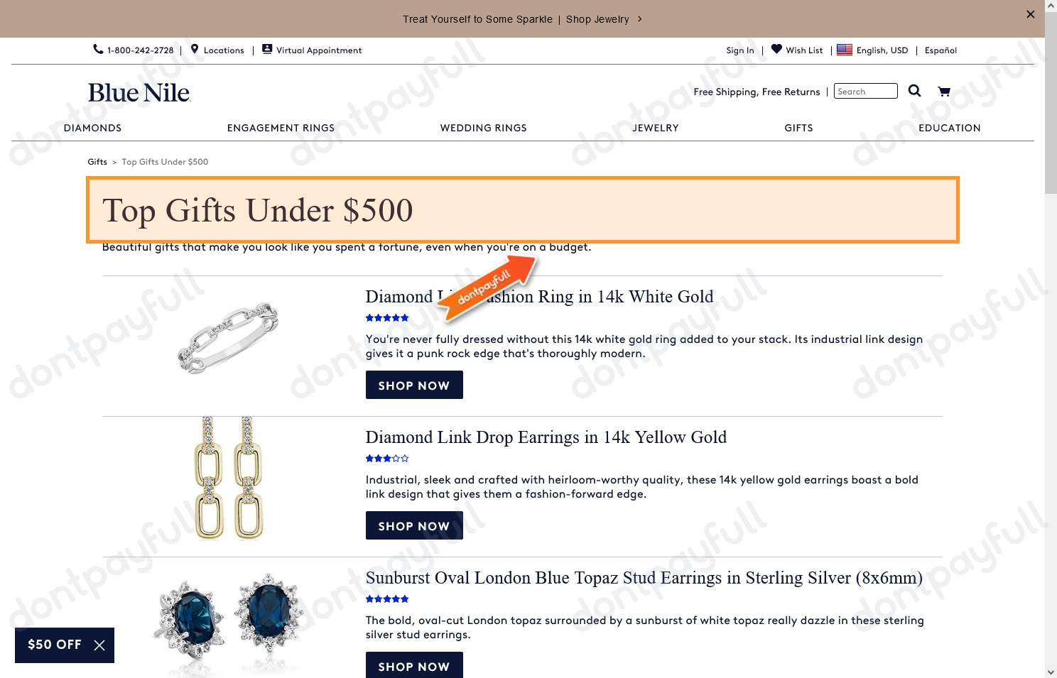 Blue Nile Promo Codes Get 50 OFF in December 2024