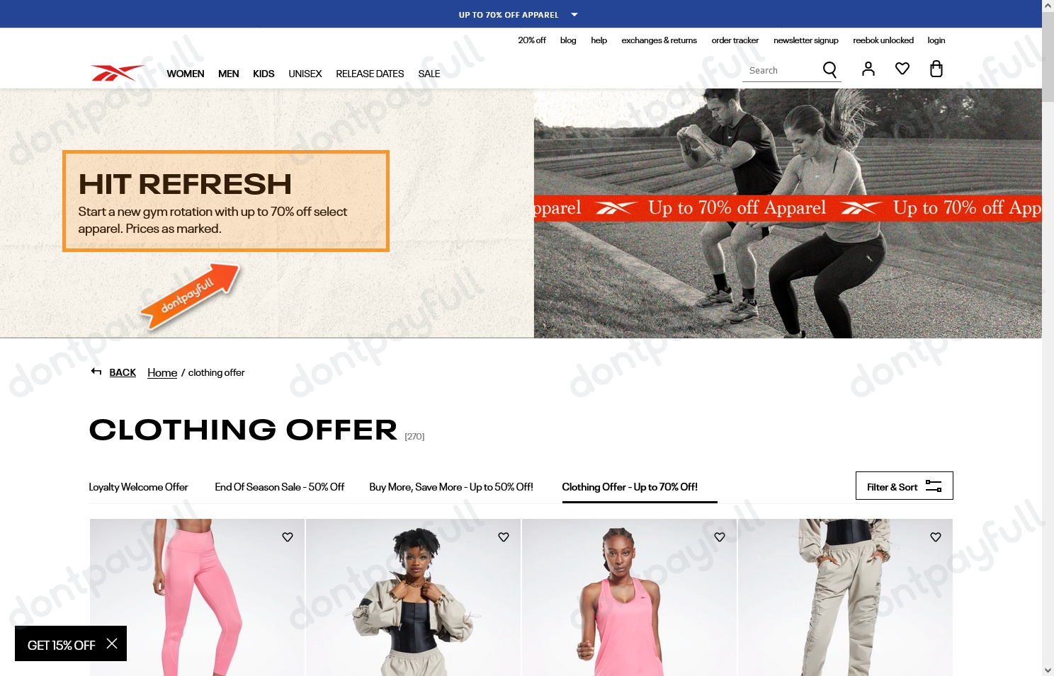 70 Off Reebok Promo Code, Coupons September 2023