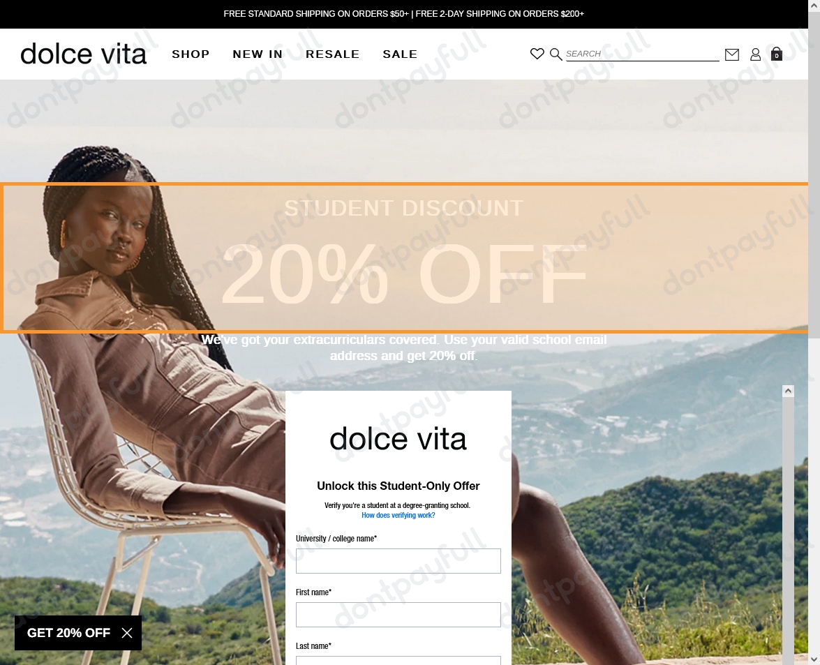 70 Off Dolce Vita Coupon Code, Promo Codes June 2023