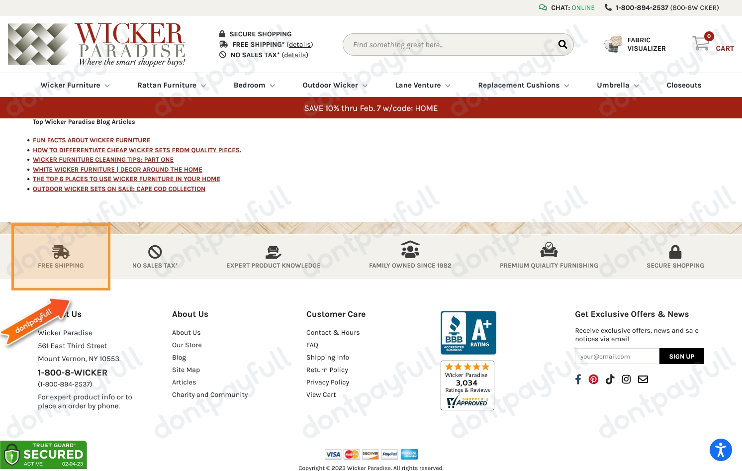 90 Off Wicker Paradise COUPON CODES September 2024