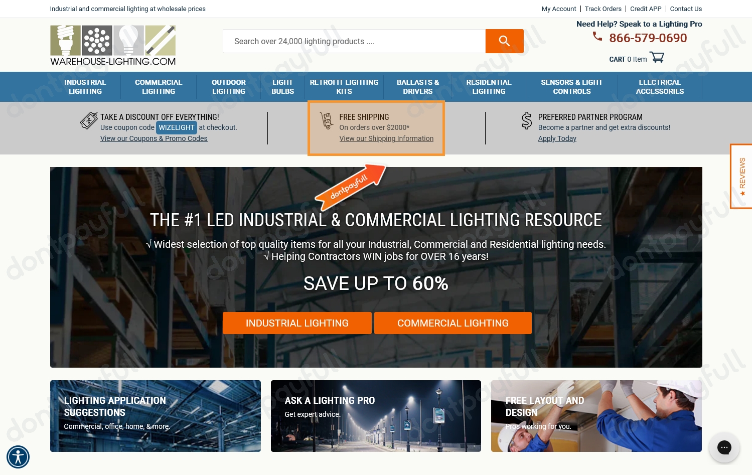 60 Off Warehouse Lighting COUPON CODES, August 2024