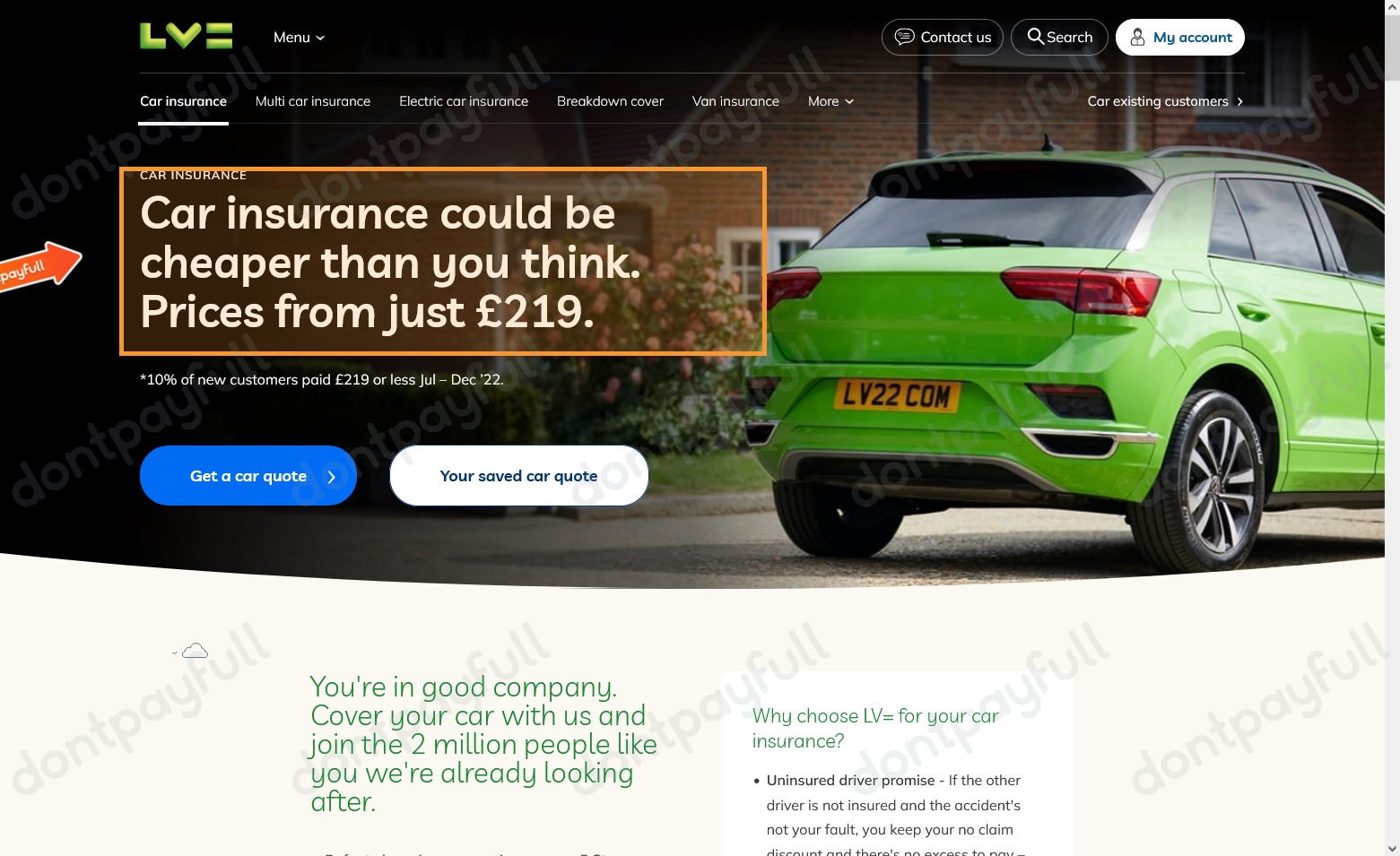 LV= Car Insurance cashback, discount codes and deals