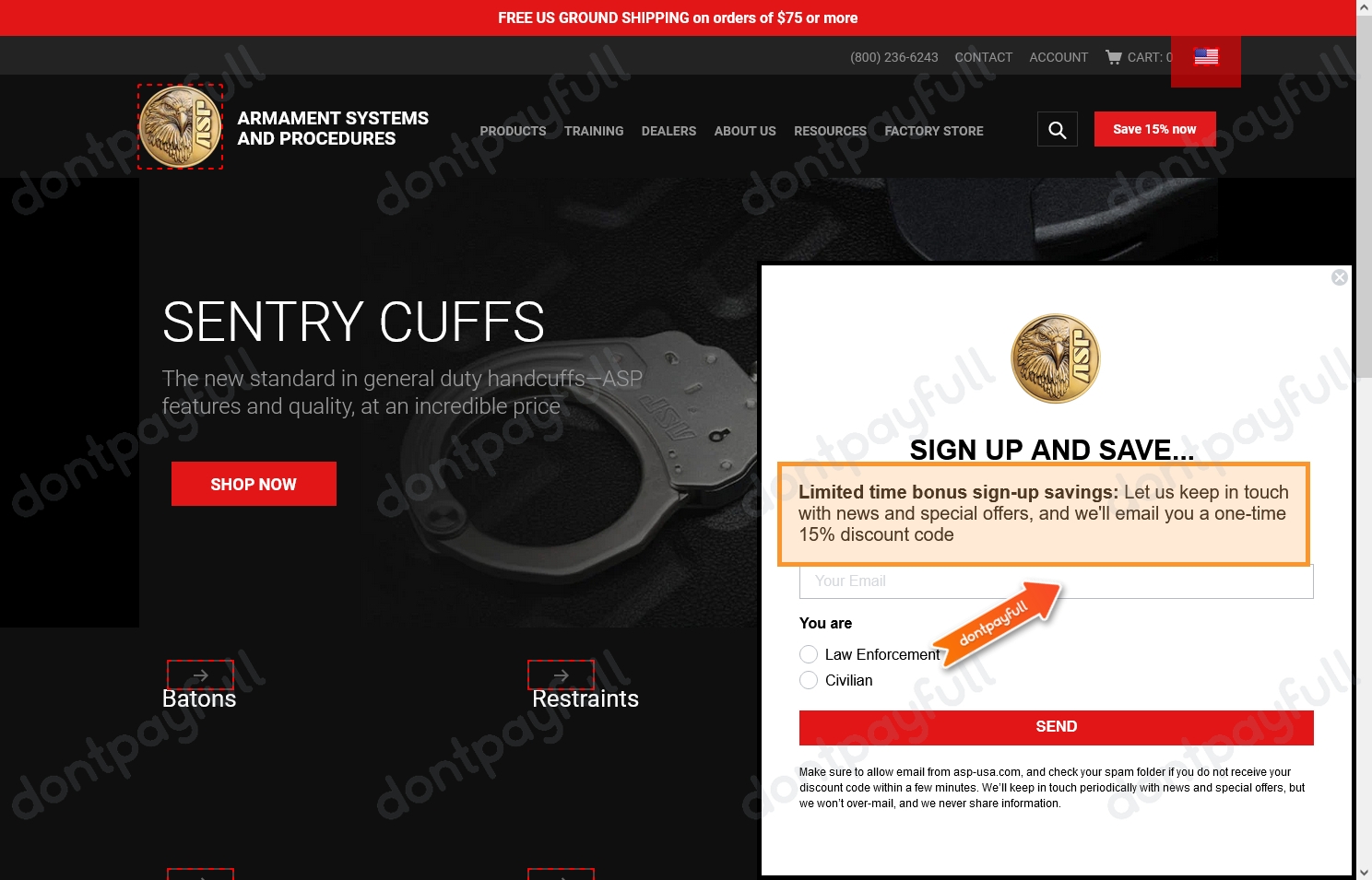 75 Off Armament Systems & Procedures Coupon