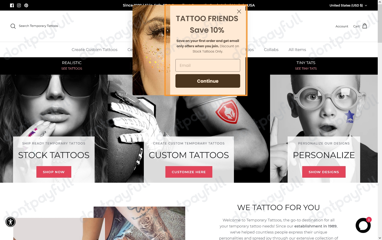 70 Off Temporary Tattoos COUPON CODE ⇨ May 2024