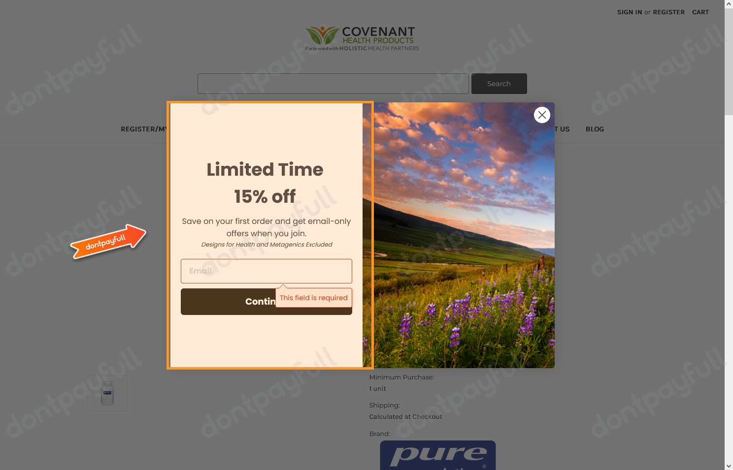 15 Off Covenan Health Products COUPON February 2024