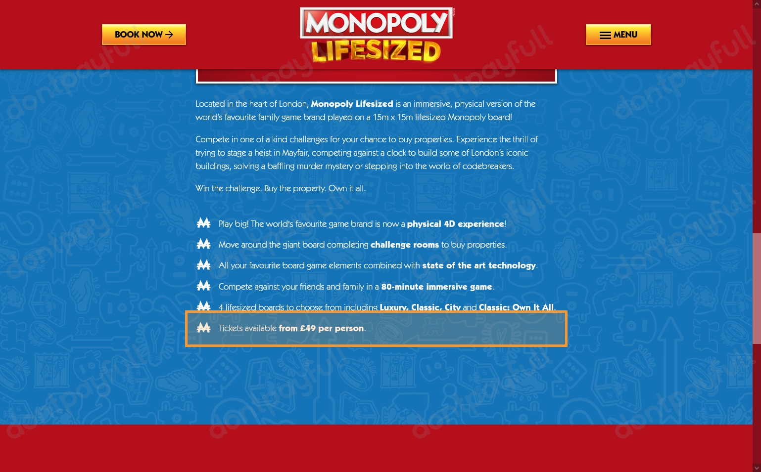 4 Monopoly Lifesized Discount Codes, Promo Codes