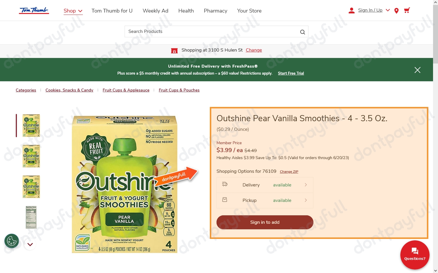 53 Off Tom Thumb Promo Code, Coupons May 2024