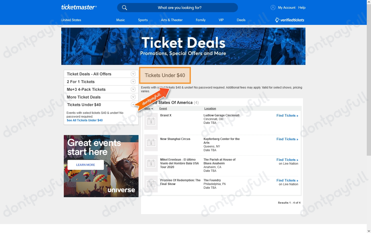 50 Off Ticketmaster Promo Code, Coupon Codes 2024