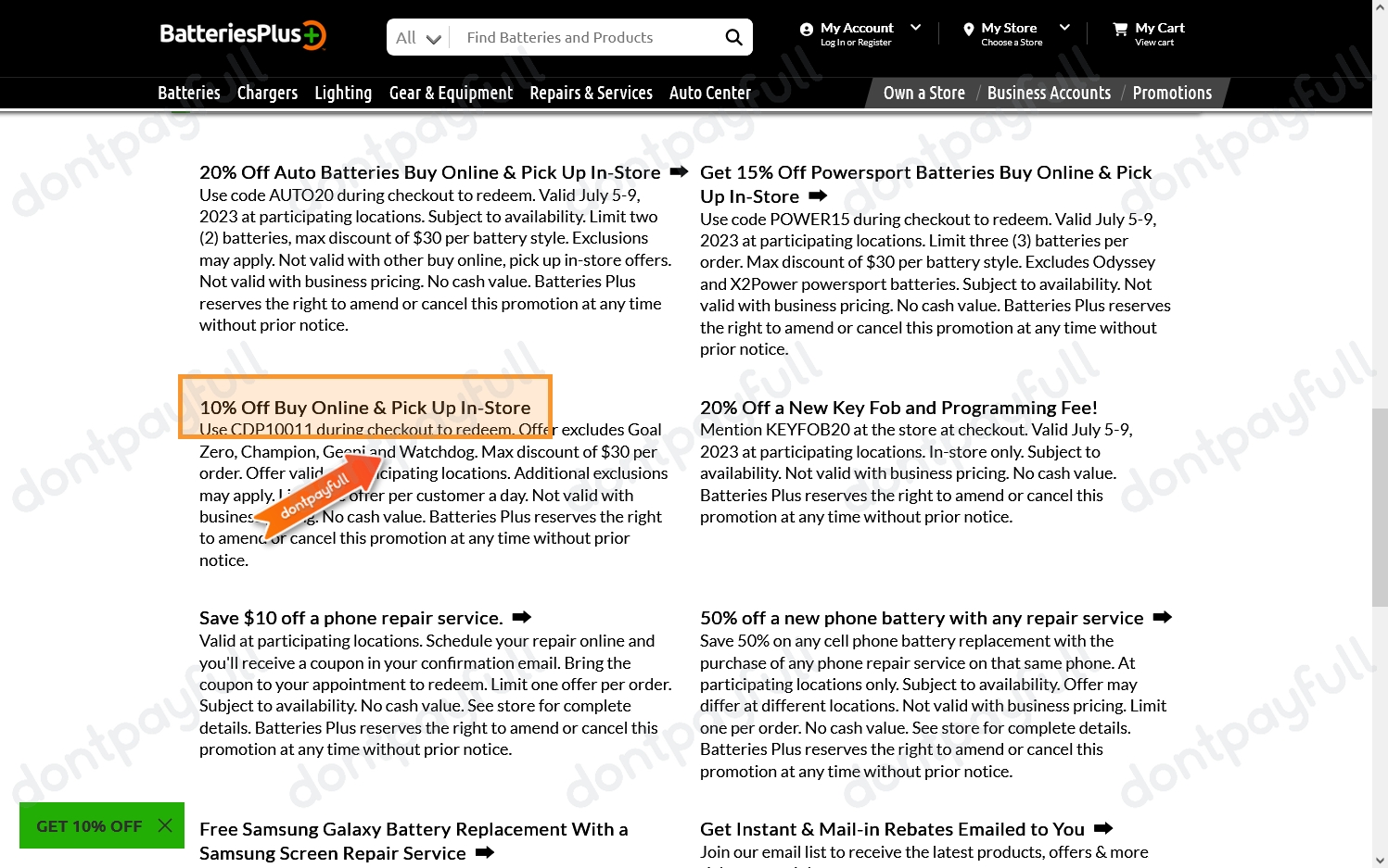 50 Off Batteries Plus Coupon Code (36 Active) July 2024