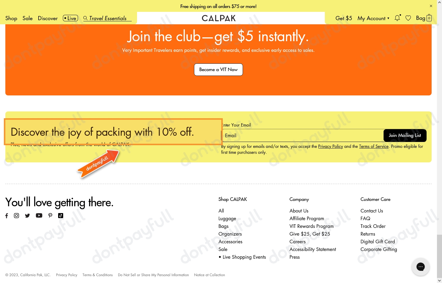 60 Off CALPAK Travel Discount Code, Coupon Codes 2025