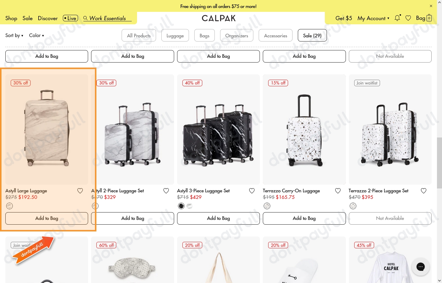 60 Off CALPAK Travel Discount Code, Coupon Codes 2025