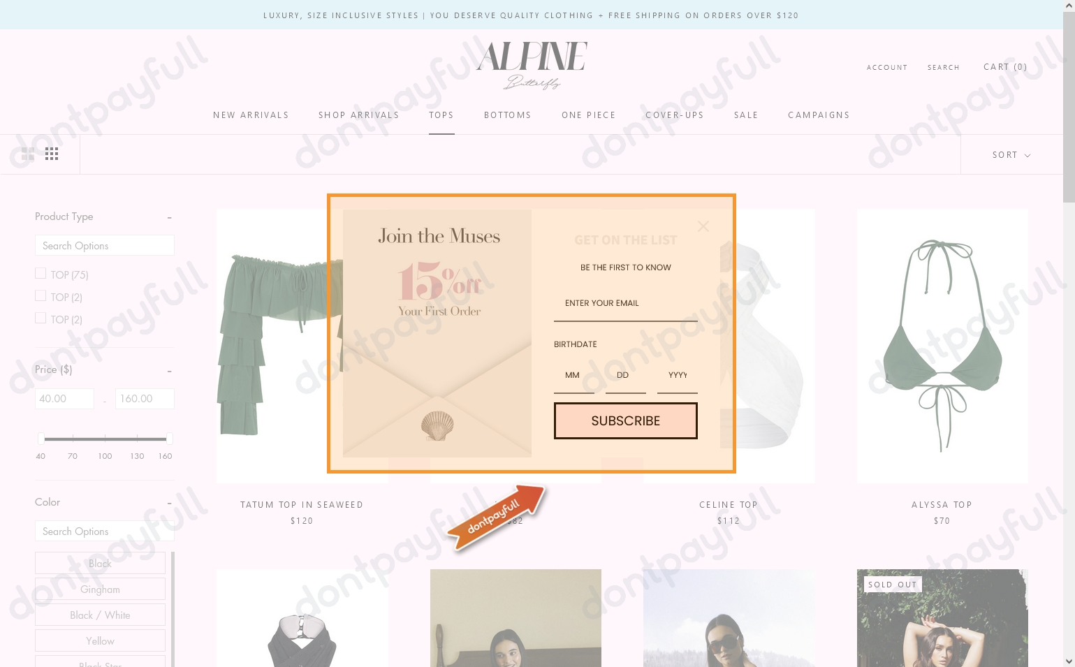 80 Off Alpine Butterfly Swim DISCOUNT CODE, June 2024