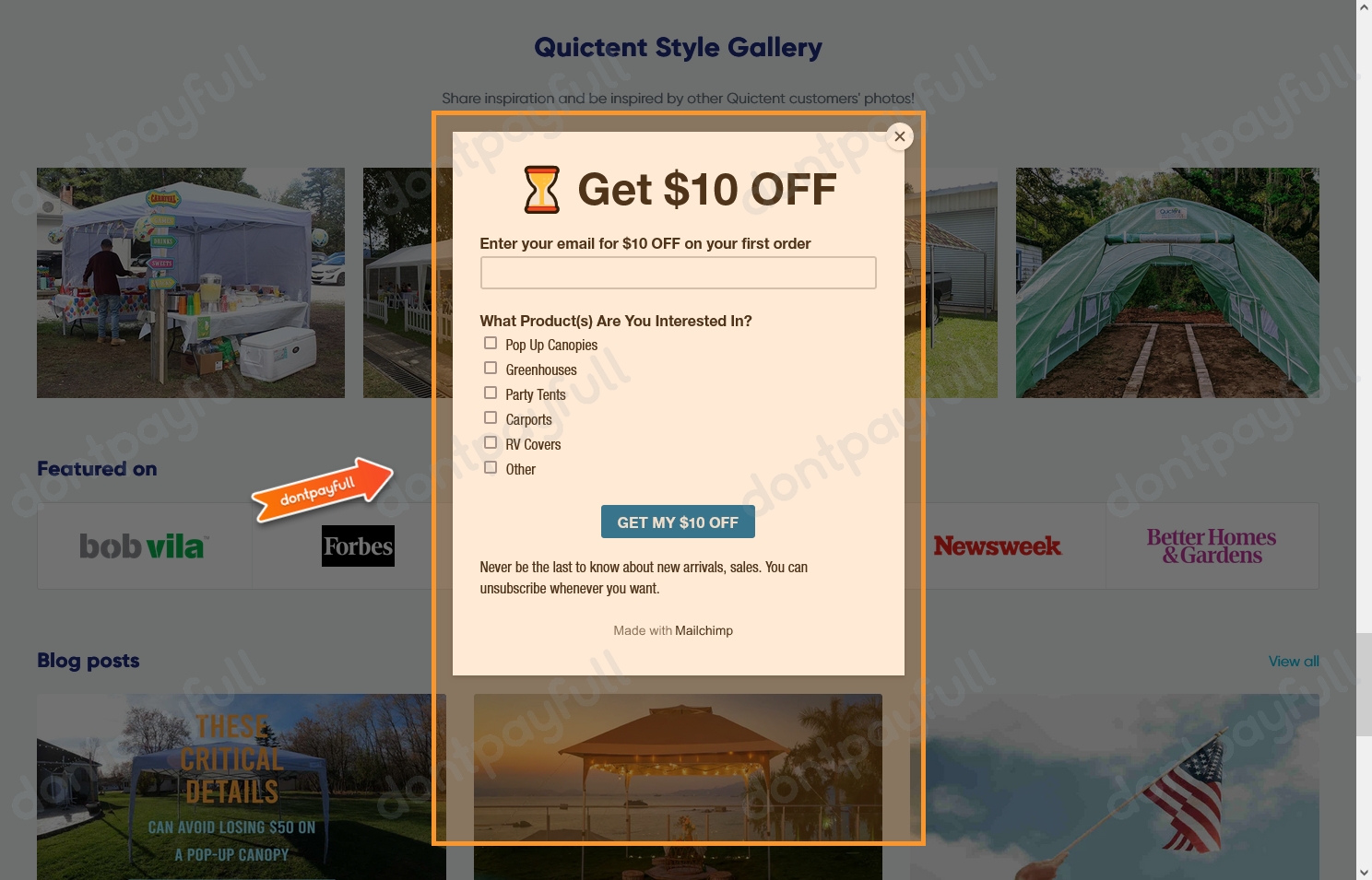 40 Off Quictent DISCOUNT CODE (36 ACTIVE) July 2024