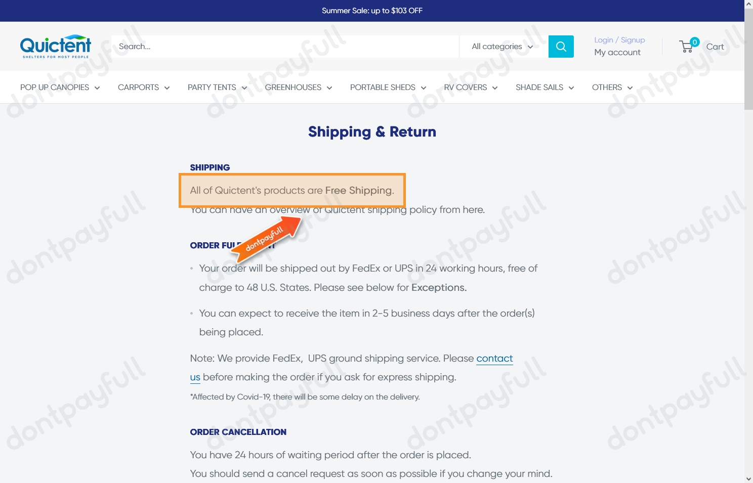 50 Off Quictent DISCOUNT CODES ⇨ September 2024