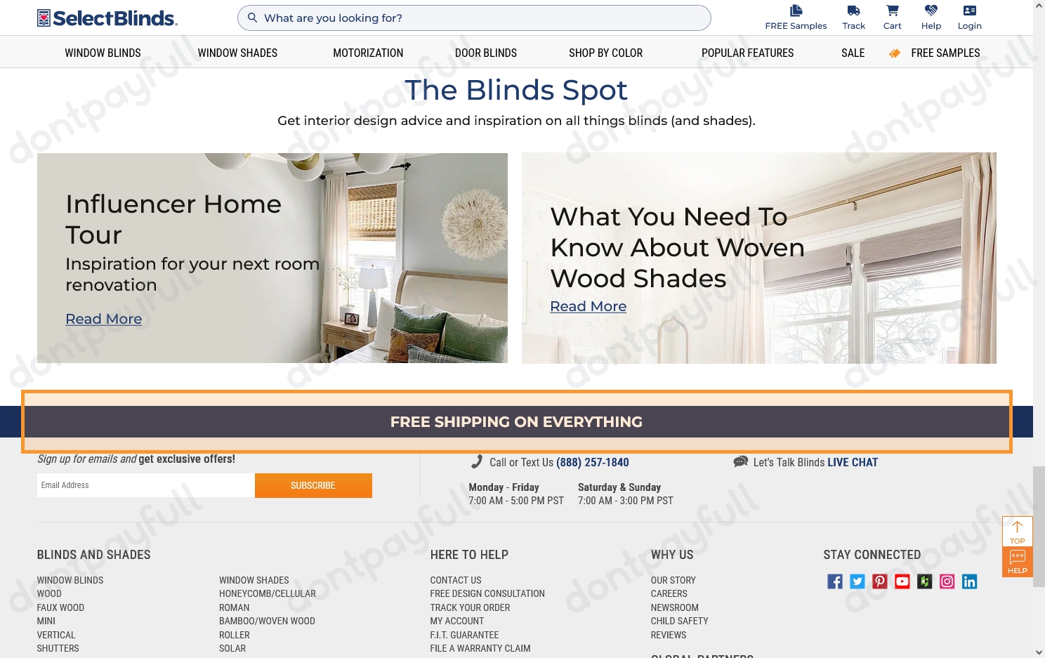 50 Off Select Blinds Coupon, Promo Codes March 2024
