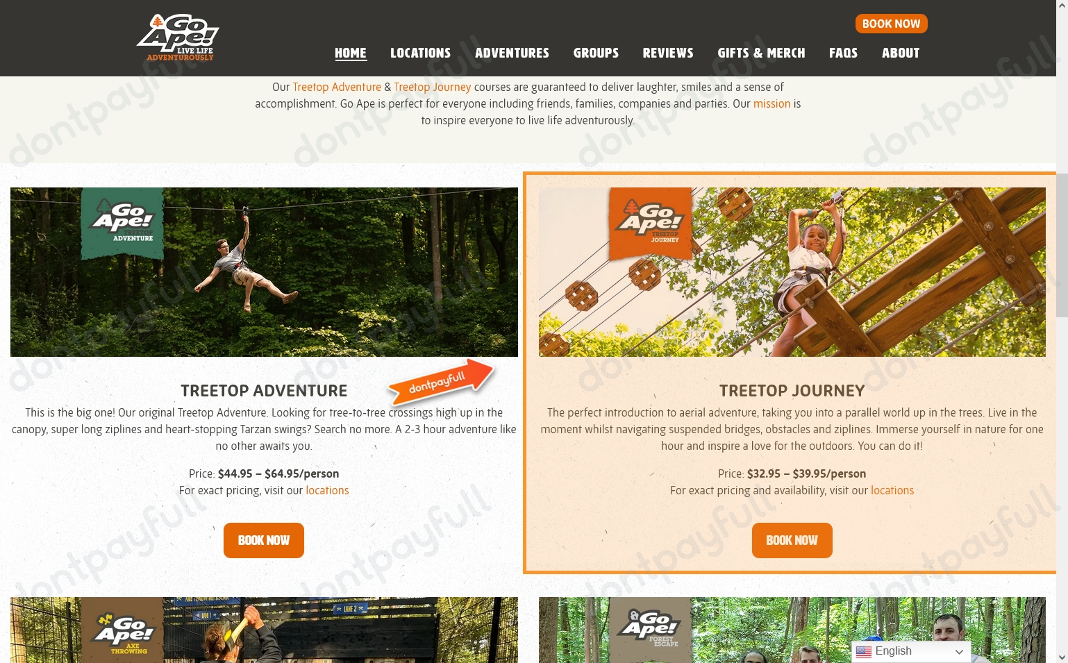 30 Off Go Ape Promo Code, Coupons August 2024
