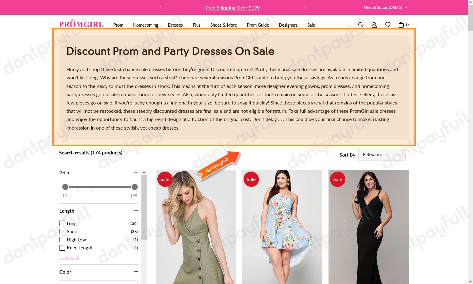 Promgirl code sale