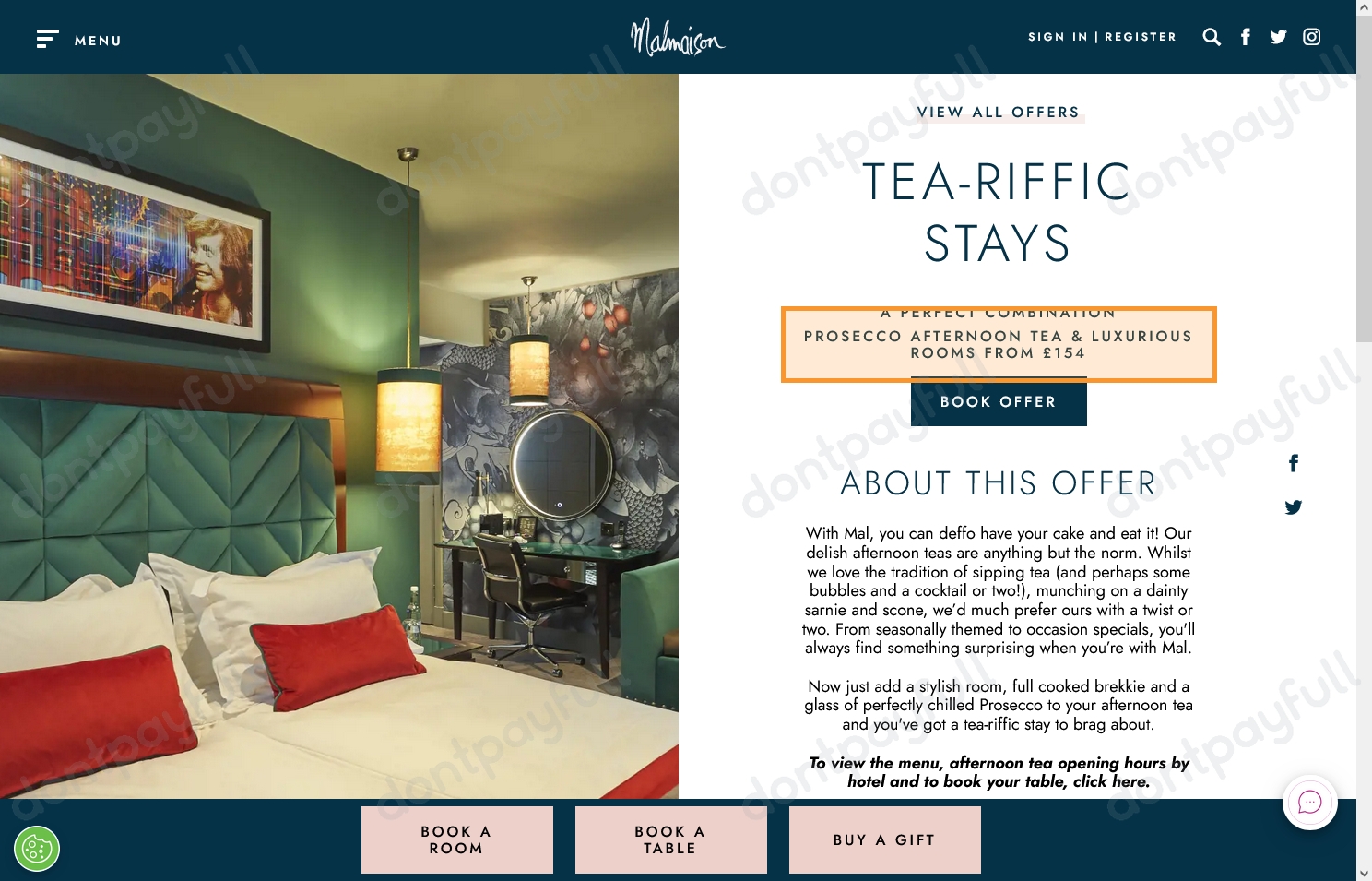 50 Off Malmaison Discount Codes, Voucher Codes 2024