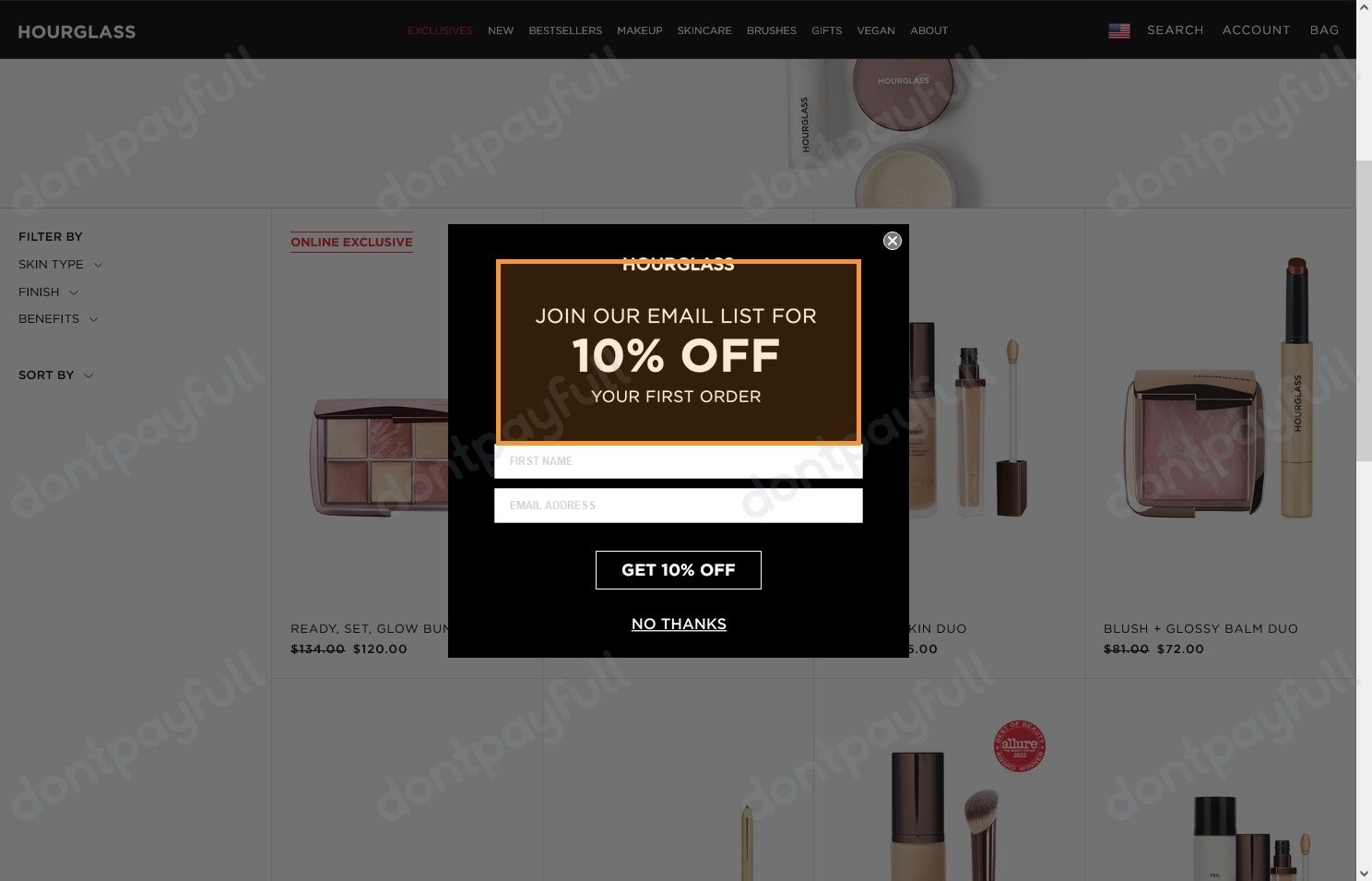 30 Off Hourglass Cosmetics Coupon Code, Promo Codes