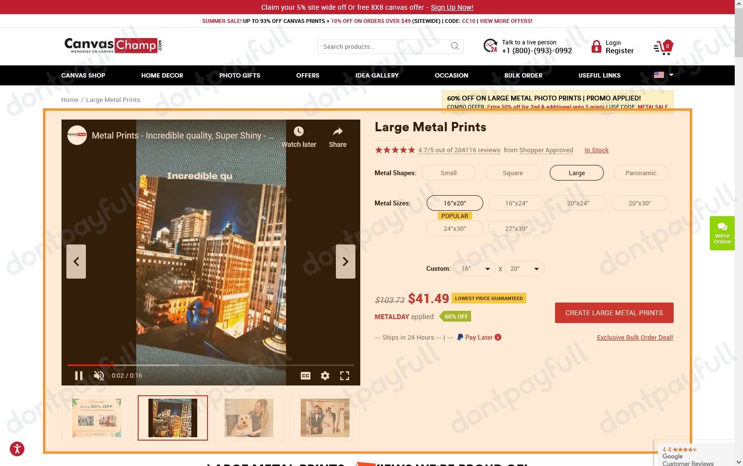 95 Off Canvas Champ COUPONS (29 Active) August 2024