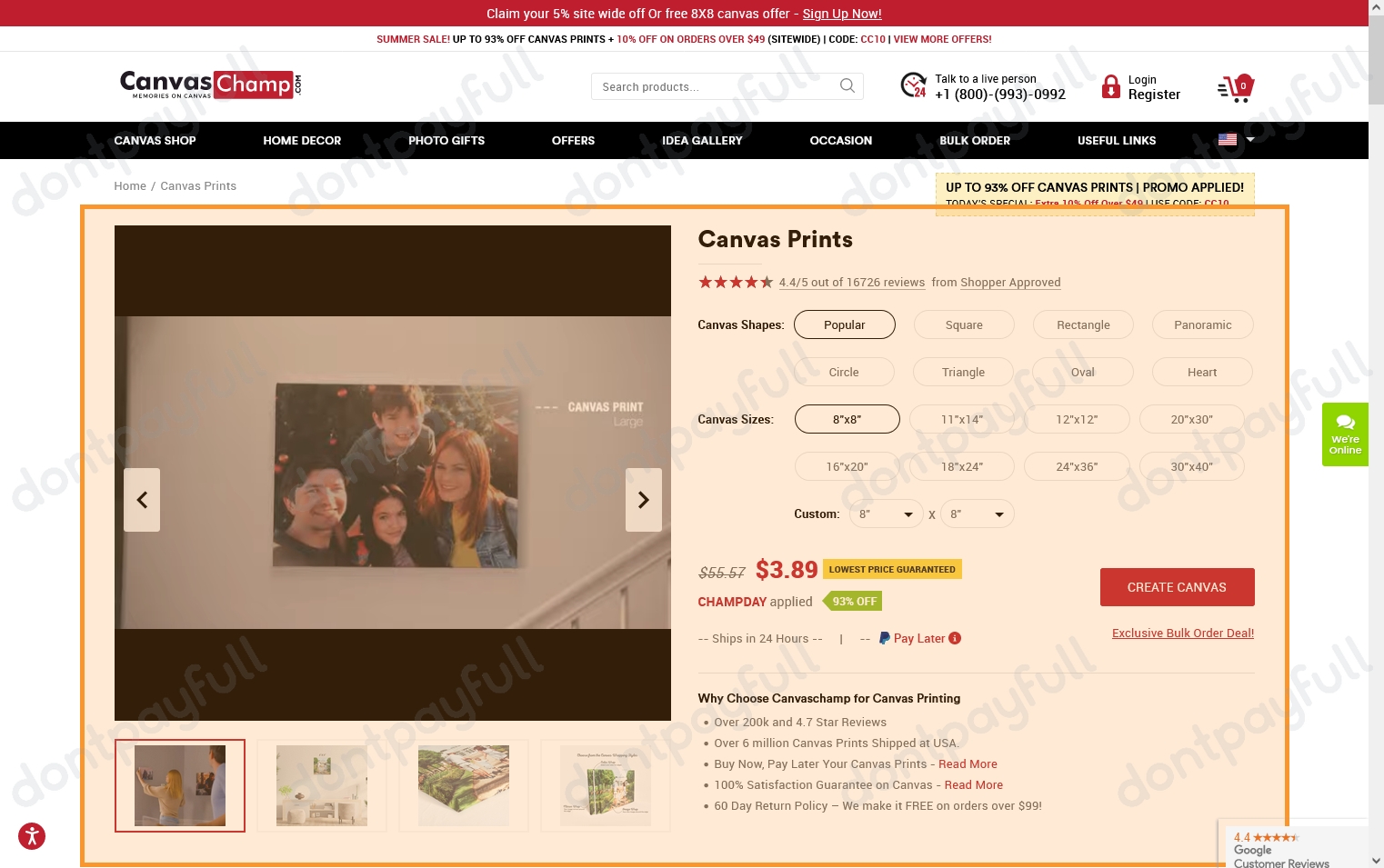 95 Off Canvas Champ COUPONS (29 Active) August 2024