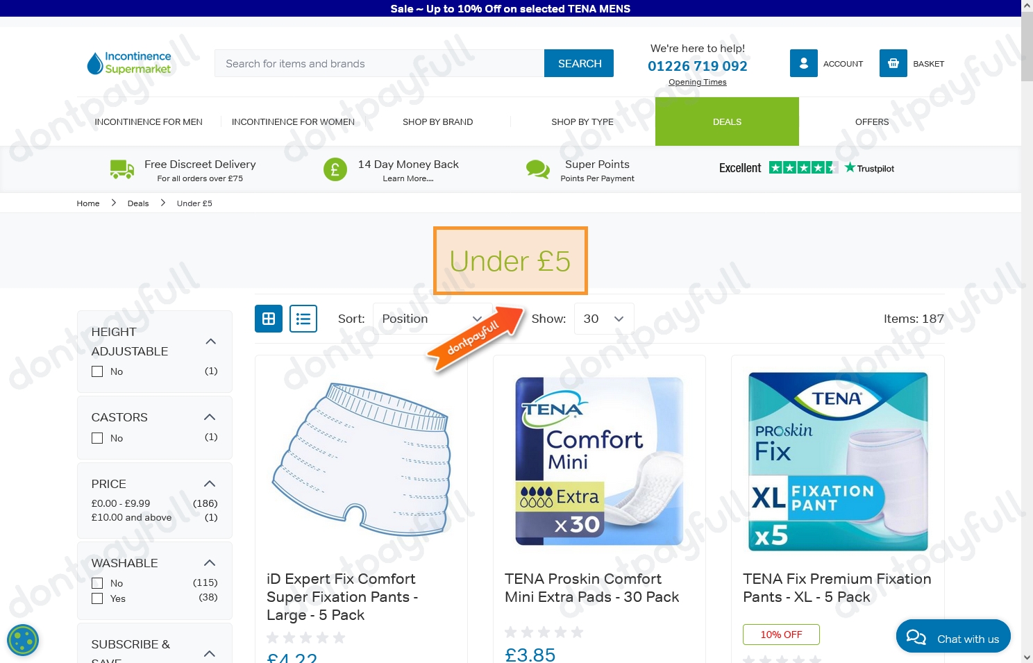 Incontinence Supermarket Coupons (80% Discount) 2024