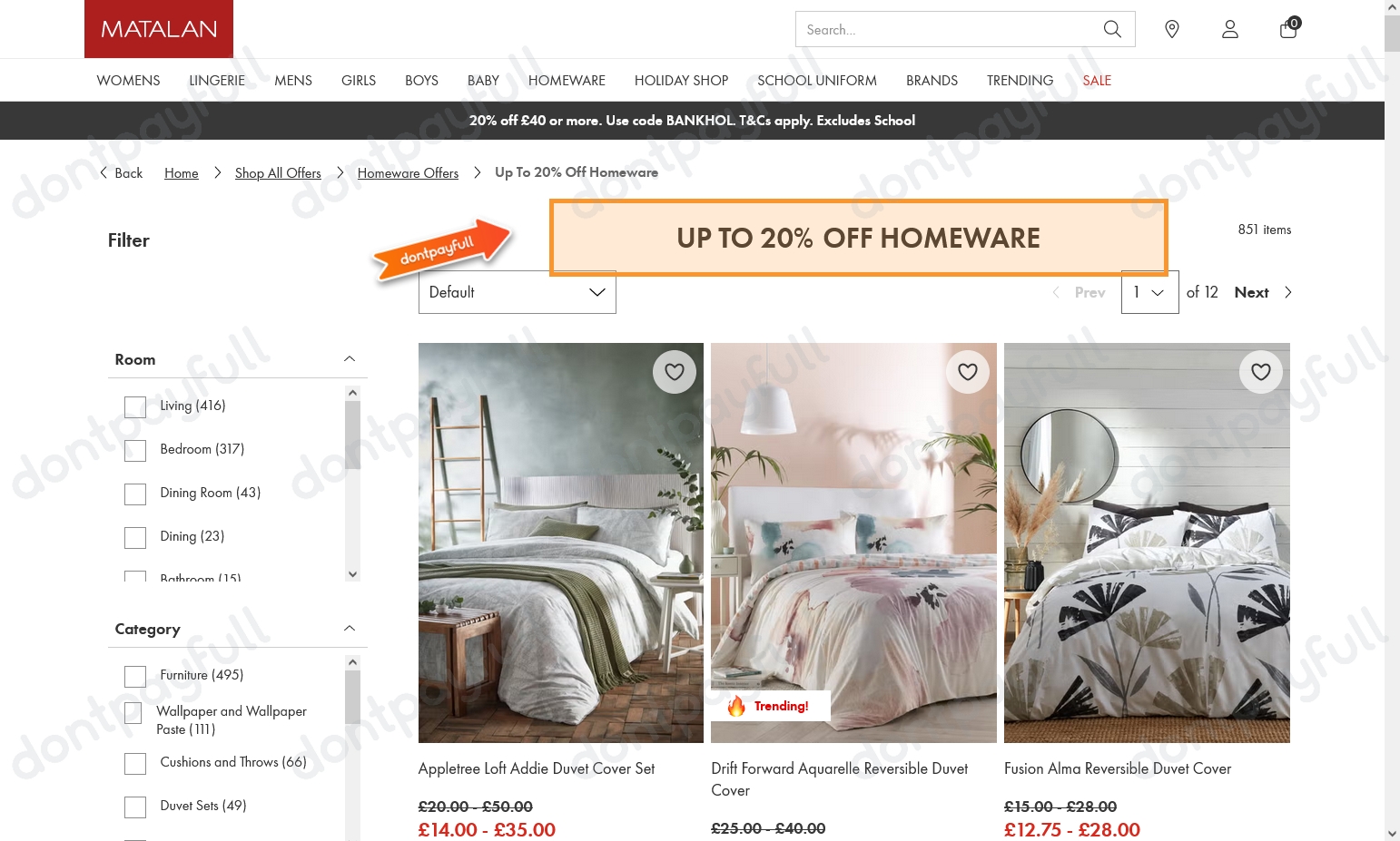 70 Off Matalan DISCOUNT CODE (50 Active) August 2024