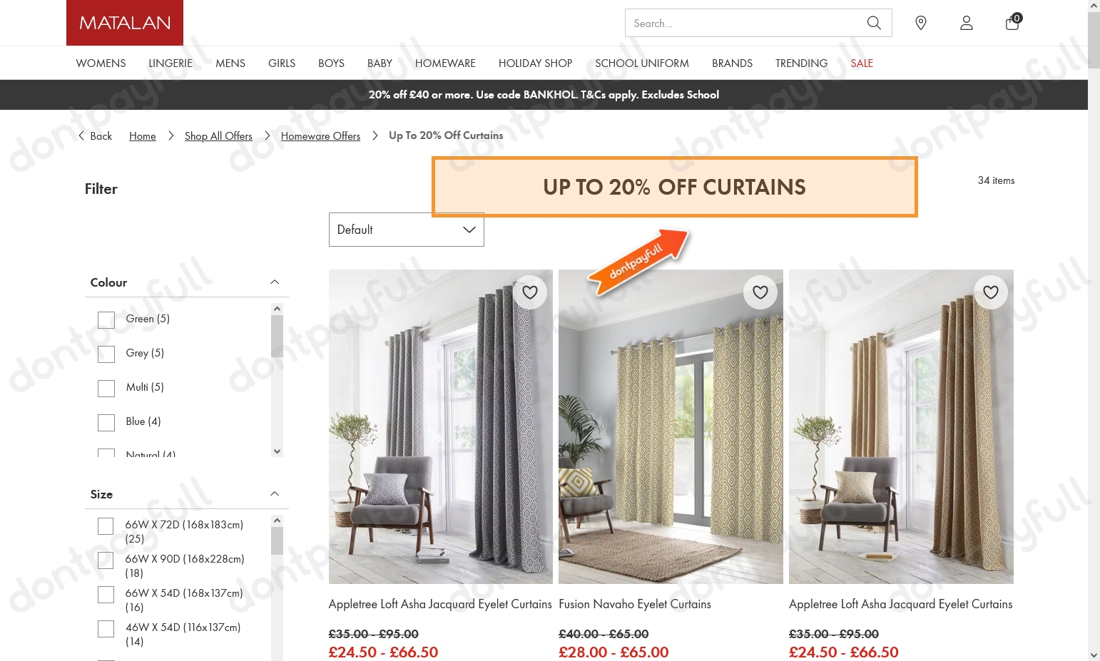 70 Off Matalan DISCOUNT CODE (50 Active) August 2024