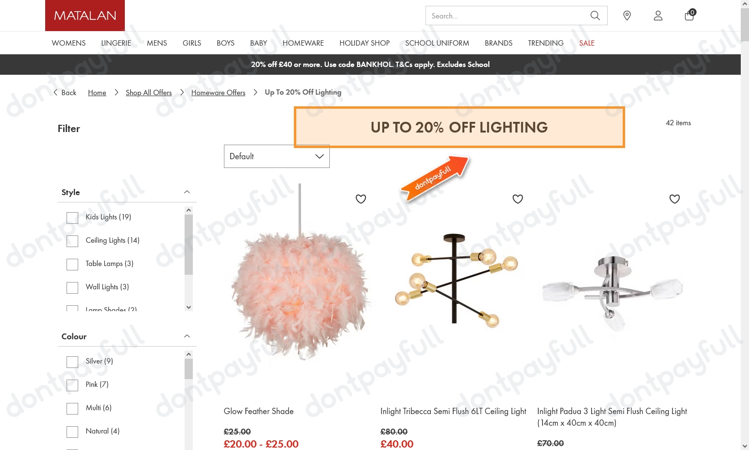 70 Off Matalan DISCOUNT CODE (50 Active) August 2024