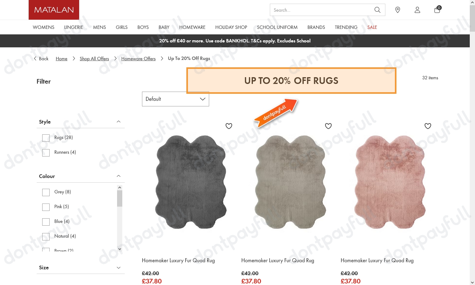 70 Off Matalan DISCOUNT CODE (50 Active) August 2024